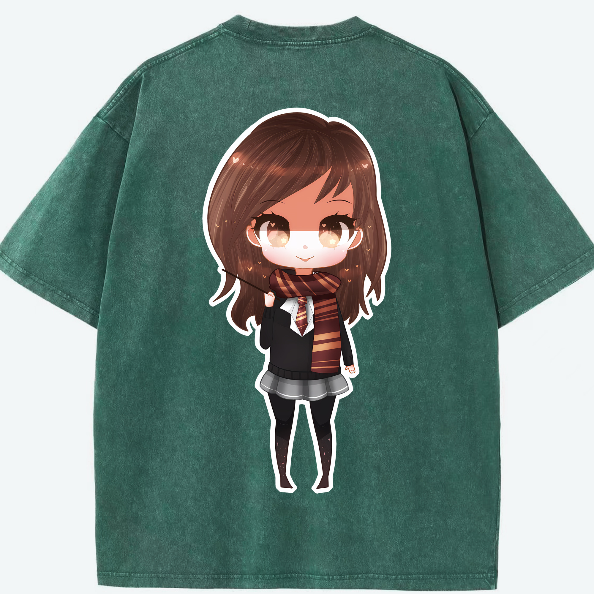 （画像用） Harry Potter ハリー・ポッターシリーズ 綿100% ヴィンテージ風 半袖Tシャツ（背面プリント）